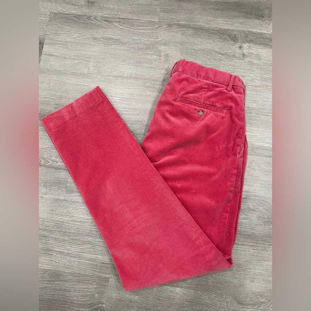 Ralph Lauren Corduroy Dress Pants (Mens sz 32/32) in Fuschia Red